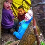 Bushcraft peeking out the den bushcraft