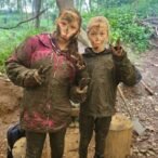 Wild Activtiy Day Muddy Playing Ancient Woodlands Happy Friends